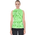 Electric Lime Mock Neck Shell Top View1