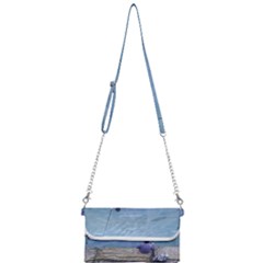 Senior Man Fishing At River, Montevideo, Uruguay001 Mini Crossbody Handbag by dflcprintsclothing