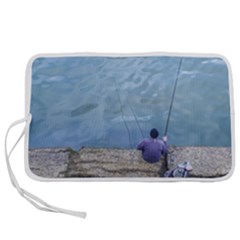 Senior Man Fishing At River, Montevideo, Uruguay001 Pen Storage Case (s) by dflcprintsclothing