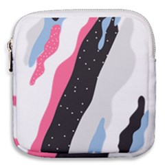 Abstract Space Pattern Design Mini Square Pouch by brightlightarts