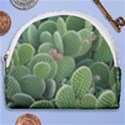 Green Cactus Horseshoe Style Canvas Pouch View1