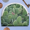 Green Cactus Horseshoe Style Canvas Pouch View2