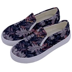 Autumn Leafs Kids  Canvas Slip Ons by Sparkle