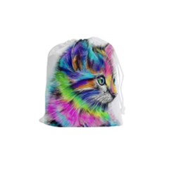 Rainbowcat Drawstring Pouch (medium) by Sparkle