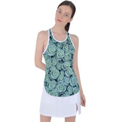 Realflowers Racer Back Mesh Tank Top by Sparkle