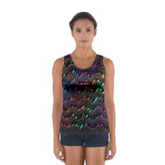 Rainbowwaves Sport Tank Top  by Sparkle