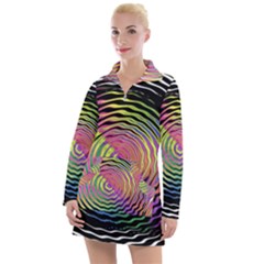 Rainbowwaves Women s Long Sleeve Casual Dress by Sparkle