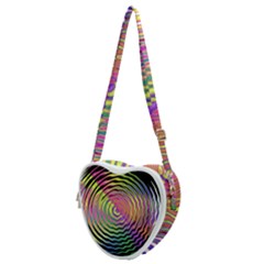 Rainbowwaves Heart Shoulder Bag by Sparkle