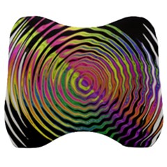 Rainbowwaves Velour Head Support Cushion by Sparkle