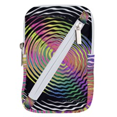 Rainbowwaves Belt Pouch Bag (small) by Sparkle