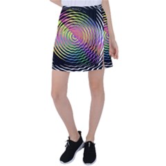 Rainbowwaves Tennis Skirt by Sparkle