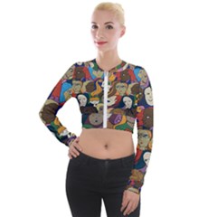 Wowriveter2020 Long Sleeve Cropped Velvet Jacket by Kritter