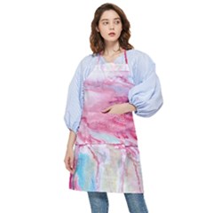 Abstract Marbling Pocket Apron by kaleidomarblingart