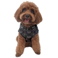 Skull And Spider Web On Dark Background Dog Sweater by FloraaplusDesign