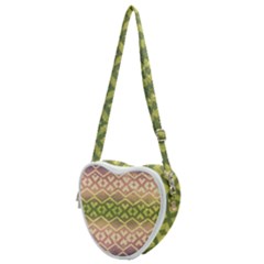 Ethnic Seamless Pattern Heart Shoulder Bag by FloraaplusDesign