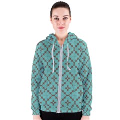 Tiles Women s Zipper Hoodie by Sobalvarro