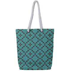 Tiles Full Print Rope Handle Tote (small) by Sobalvarro