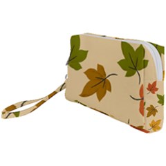 Autumn Leaves Wristlet Pouch Bag (small) by DithersDesigns