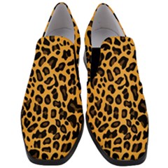 Vector-of-leopard-skin- Women Slip On Heel Loafers by Infinities