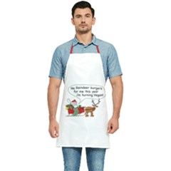 Vegan Santa Kitchen Apron by CuteKingdom