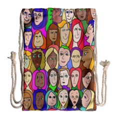 Sisters Drawstring Bag (large) by Kritter