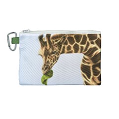 Giraffe Canvas Cosmetic Bag (medium) by ArtByThree