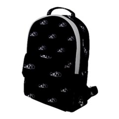 Formula One Black And White Graphic Pattern Flap Pocket Backpack (large) by dflcprintsclothing