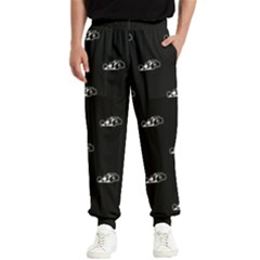 Formula One Black And White Graphic Pattern Men s Elastic Waist Pants by dflcprintsclothing