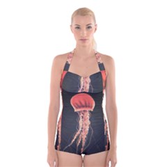 Photo Méduse Boyleg Halter Swimsuit  by kcreatif