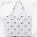 American Football Ball Motif Print Pattern Mini Tote Bag View1