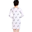 American Football Ball Motif Print Pattern Long Sleeve Nightdress View2