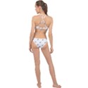 American Football Ball Motif Print Pattern High Neck Bikini Set View2