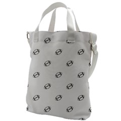 American Football Ball Motif Print Pattern Canvas Messenger Bag by dflcprintsclothing