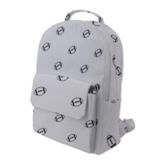 American Football Ball Motif Print Pattern Flap Pocket Backpack (large) by dflcprintsclothing