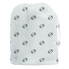 American Football Ball Motif Print Pattern Drawstring Pouch (3xl) by dflcprintsclothing