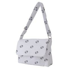 American Football Ball Motif Print Pattern Full Print Messenger Bag (m) by dflcprintsclothing