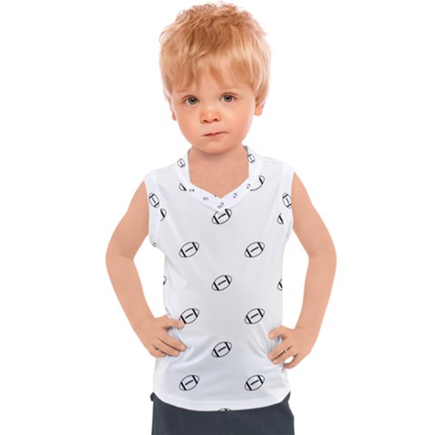 American Football Ball Motif Print Pattern Kids  Sport Tank Top by dflcprintsclothing