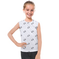 American Football Ball Motif Print Pattern Kids  Mesh Tank Top by dflcprintsclothing