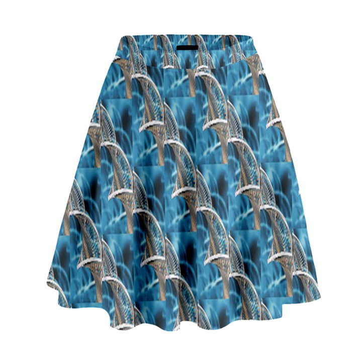 Abstract Illusion High Waist Skirt