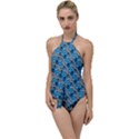 Abstract Illusion Go with the Flow One Piece Swimsuit View1