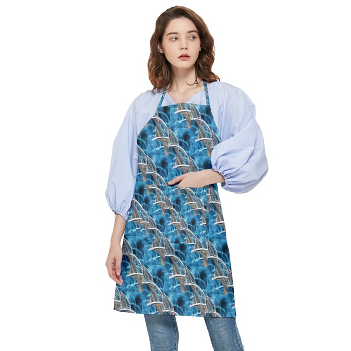 Abstract Illusion Pocket Apron