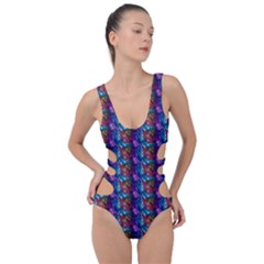 Abstract Illusion Side Cut Out Swimsuit by Sparkle