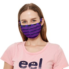 Violet Retro Crease Cloth Face Mask (adult) by Sparkle