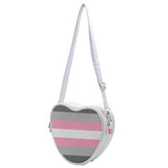 Demigirl Pride Flag Lgbtq Heart Shoulder Bag by lgbtnation