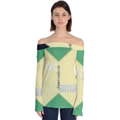 Jamaica, Jamaica  Off Shoulder Long Sleeve Top by Janetaudreywilson