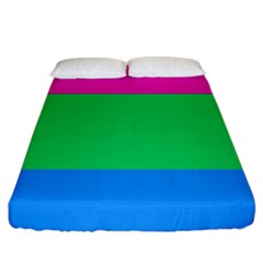 Polysexual Pride Flag Lgbtq Fitted Sheet (king Size) by lgbtnation