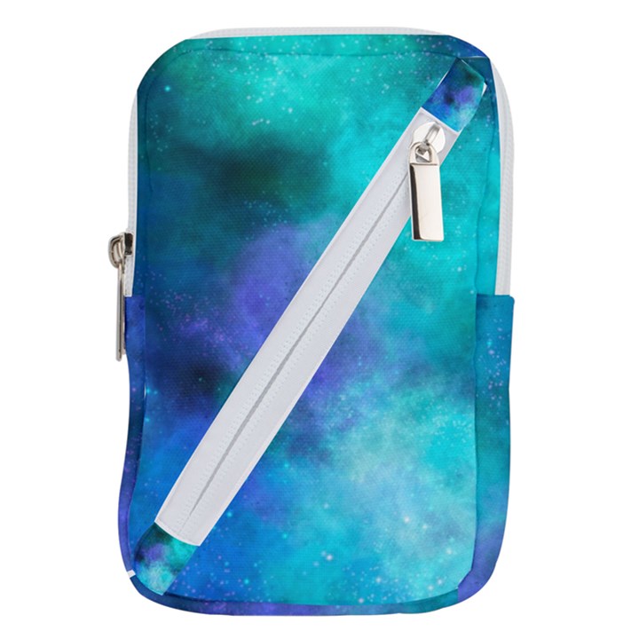 Blue Galaxy Belt Pouch Bag (Large)