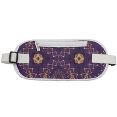 Gold And Purple Rounded Waist Pouch by Dazzleway