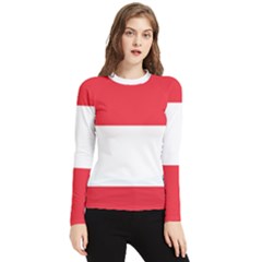 Flag Of Austria Women s Long Sleeve Rash Guard by FlagGallery