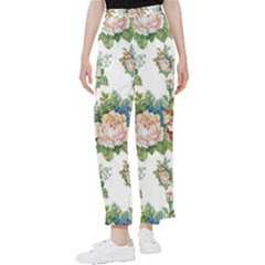 Vintage Flowers Pattern Women s Pants  by goljakoff